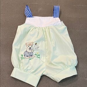 Adorable Kids Romper with Bear Embroidery